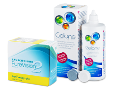 PureVision 2 for Presbyopia (6 lentilles) + Gelone 360 ml