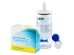 PureVision 2 for Presbyopia (6 lentilles) + Laim-Care 400 ml