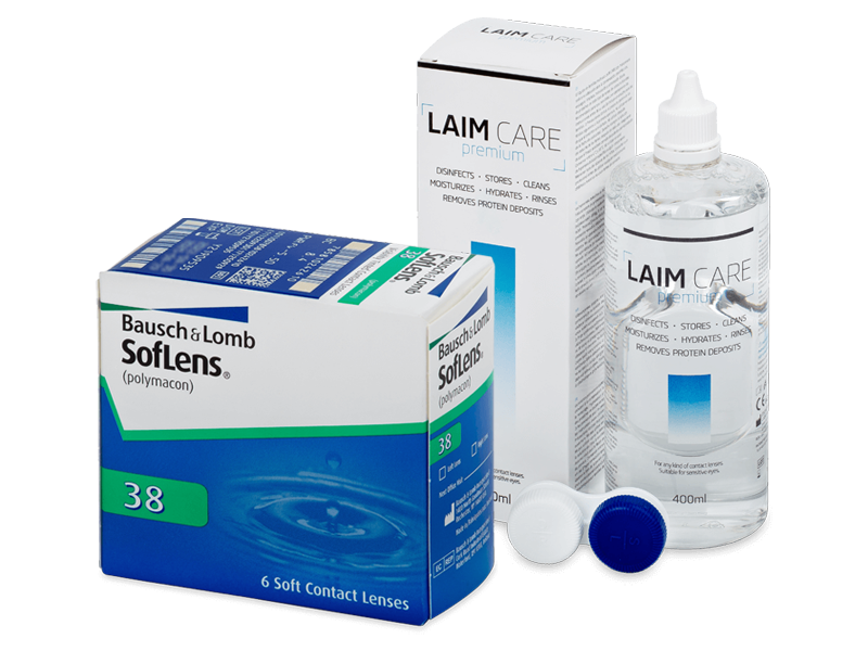SofLens 38 (6 lentilles) + Laim-Care 400 ml