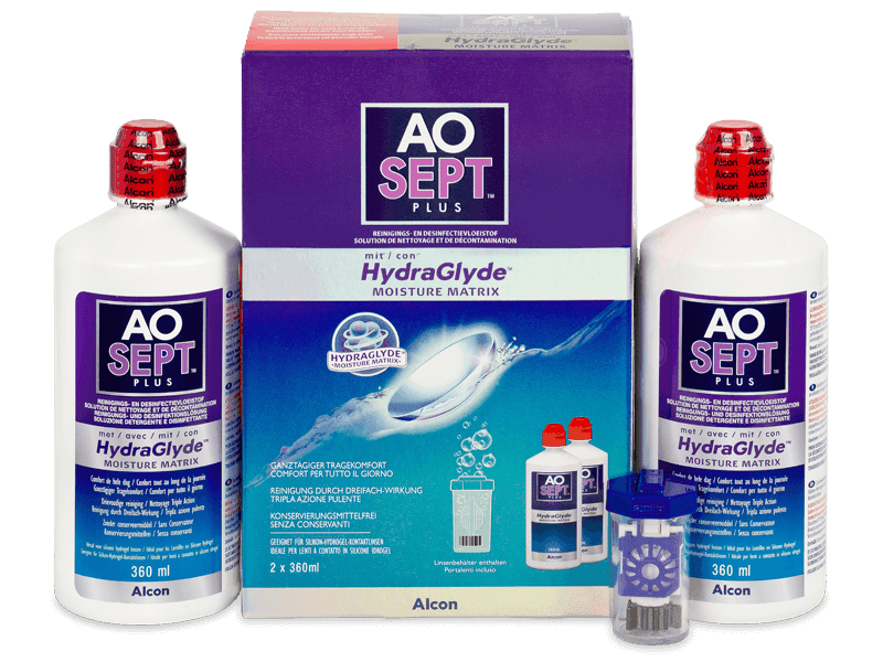 ALCON AO SEPT PLUS HydraGlyde 2 x 360&nbsp;ml 