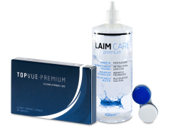 TopVue Premium (6 lentilles) + solution Laim-Care 400 ml