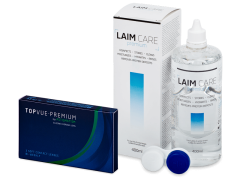 TopVue Premium for Astigmatism (3 lentilles) + solution Laim-Care 400 ml