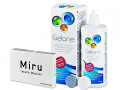 Miru (6 lentilles) + solution Gelone 360 ml