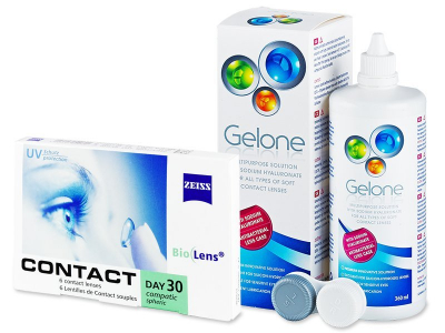 Carl Zeiss Contact Day 30 Compatic (6 lentilles) + solution Gelone 360 ml