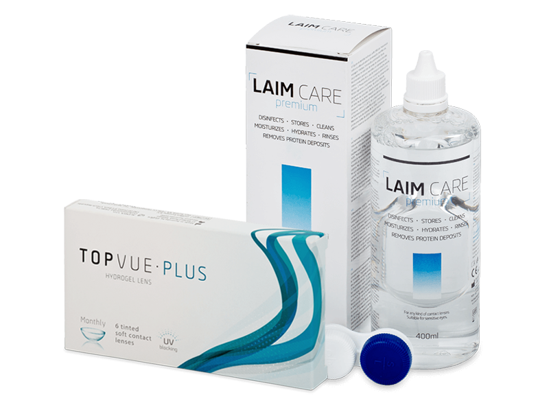 TopVue Monthly Plus (6 lentilles) + Solution LAIM-CARE 400 ml