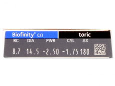 Biofinity Toric (3 lentilles)