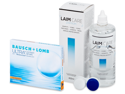 Bausch + Lomb ULTRA for Astigmatism (3 lentilles) + Laim-Care 400 ml