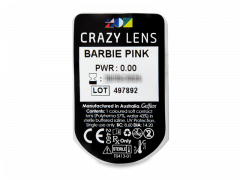 CRAZY LENS - Barbie Pink - journalières non correctrices (2 lentilles)