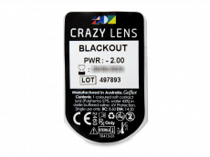 CRAZY LENS - Black Out - journalières correctrices (2 lentilles)
