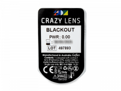 CRAZY LENS - Black Out - journalières non correctrices (2 lentilles)