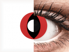 CRAZY LENS - Cat Eye Red - journalières non correctrices (2 lentilles)
