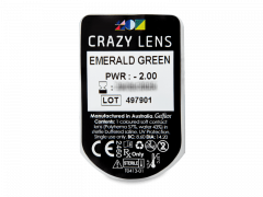 CRAZY LENS - Emerald Green - journalières correctrices (2 lentilles)
