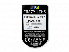 CRAZY LENS - Emerald Green - journalières non correctrices (2 lentilles)