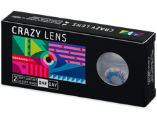 CRAZY LENS - Harlequin - journalières non correctrices (2 lentilles)