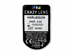 CRAZY LENS - Harlequin - journalières non correctrices (2 lentilles)