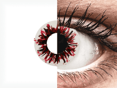 CRAZY LENS - Harlequin Black - journalières non correctrices (2 lentilles)