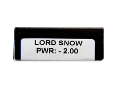 CRAZY LENS - Lord Snow - journalières correctrices (2 lentilles)