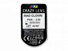 CRAZY LENS - Mad Clown - journalières correctrices (2 lentilles)