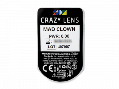 CRAZY LENS - Mad Clown - journalières non correctrices (2 lentilles)