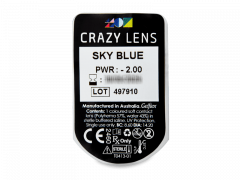 CRAZY LENS - Sky Blue - journalières correctrices (2 lentilles)