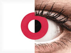 CRAZY LENS - Solid Red - journalières non correctrices (2 lentilles)