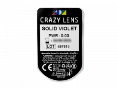 CRAZY LENS - Solid Violet - journalières non correctrices (2 lentilles)