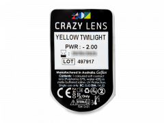 CRAZY LENS - Yellow Twilight - journalières correctrices (2 lentilles)