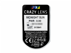 CRAZY LENS - Midnight Sun - journalières non correctrices (2 lentilles)
