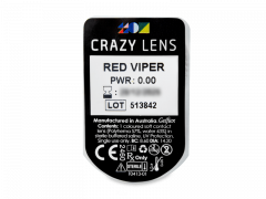 CRAZY LENS - Red Viper - journalières non correctrices (2 lentilles)