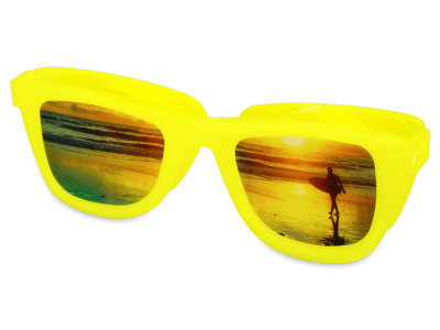 Étui à lentilles OptiShades - jaune 