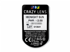 CRAZY LENS - Midnight Sun - journalières correctrices (2 lentilles)