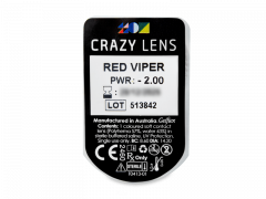 CRAZY LENS - Red Viper - journalières correctrices (2 lentilles)