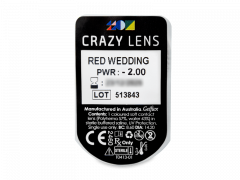 CRAZY LENS - Red Wedding - journalières correctrices (2 lentilles)