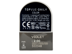 TopVue Daily Color - Violet - journalières correctrices (2 lentilles)