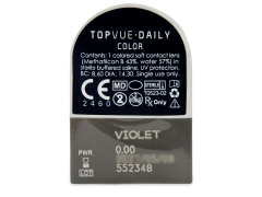 TopVue Daily Color - Violet - journalières non correctrices (2 lentilles)