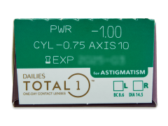 Dailies TOTAL1 for Astigmatism (30 lentilles)