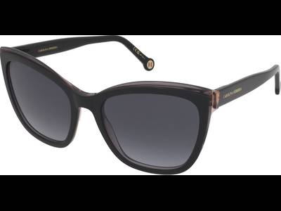Lunettes De Soleil Carolina Herrera CH 0087/S - Monture Havane Rouge, Verres Gradient Marron - Neuf
