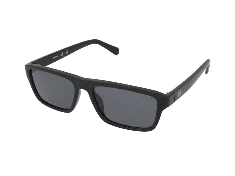 GUESS  Gu00085 Lunettes de Soleil Homme, Noir Brillant, Taille Unique