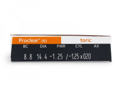 Proclear Toric (6 lentilles)