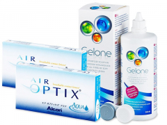 Air Optix Aqua (2x3 lentilles) + Gelone 360 ml
